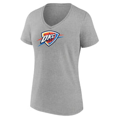 NBA Oklahoma City Thunder Women's Logo V-Neck T-Shirt