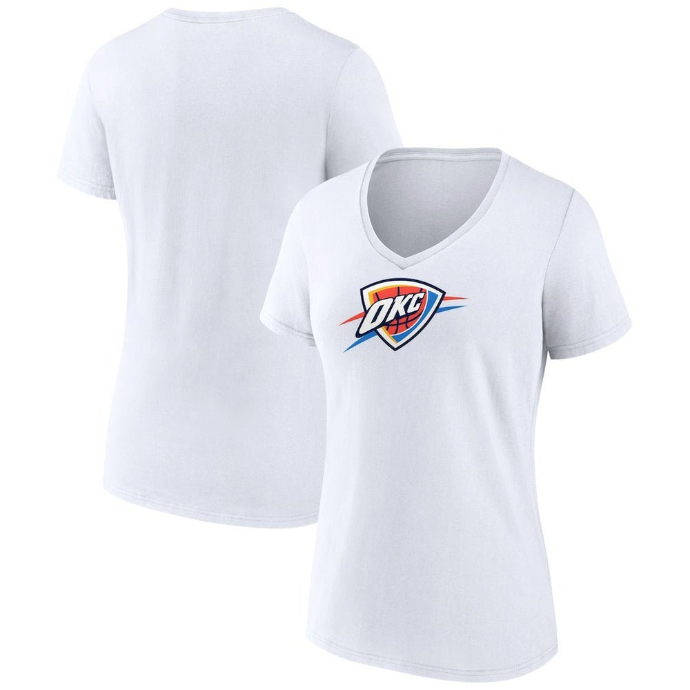 NBA Oklahoma City Thunder Women's Logo V-Neck T-Shirt