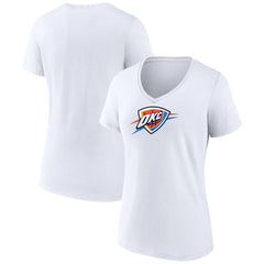 NBA Oklahoma City Thunder Women's Logo V-Neck T-Shirt
