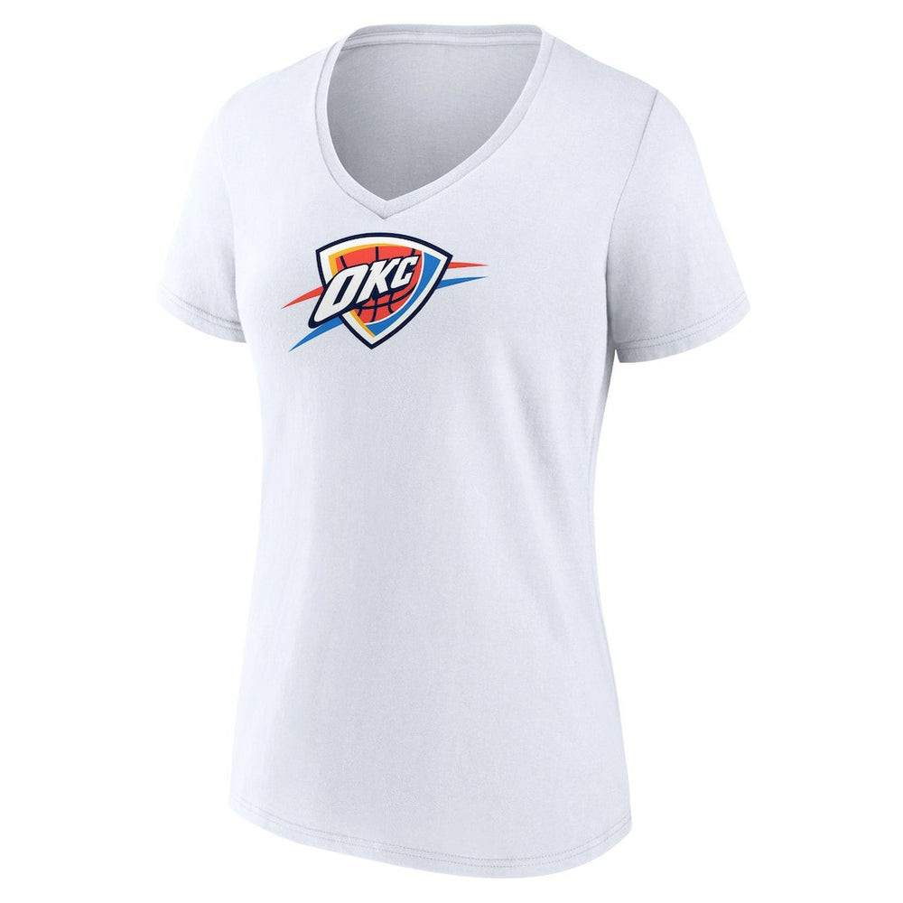 NBA Oklahoma City Thunder Women's Logo V-Neck T-Shirt