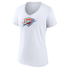 NBA Oklahoma City Thunder Women's Logo V-Neck T-Shirt