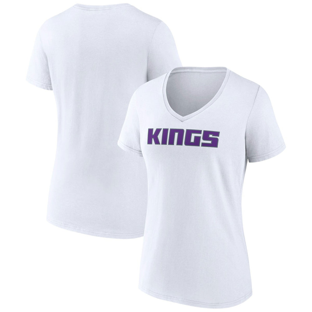 NBA Sacramento Kings Women's Wordmark V-Neck T-Shirt