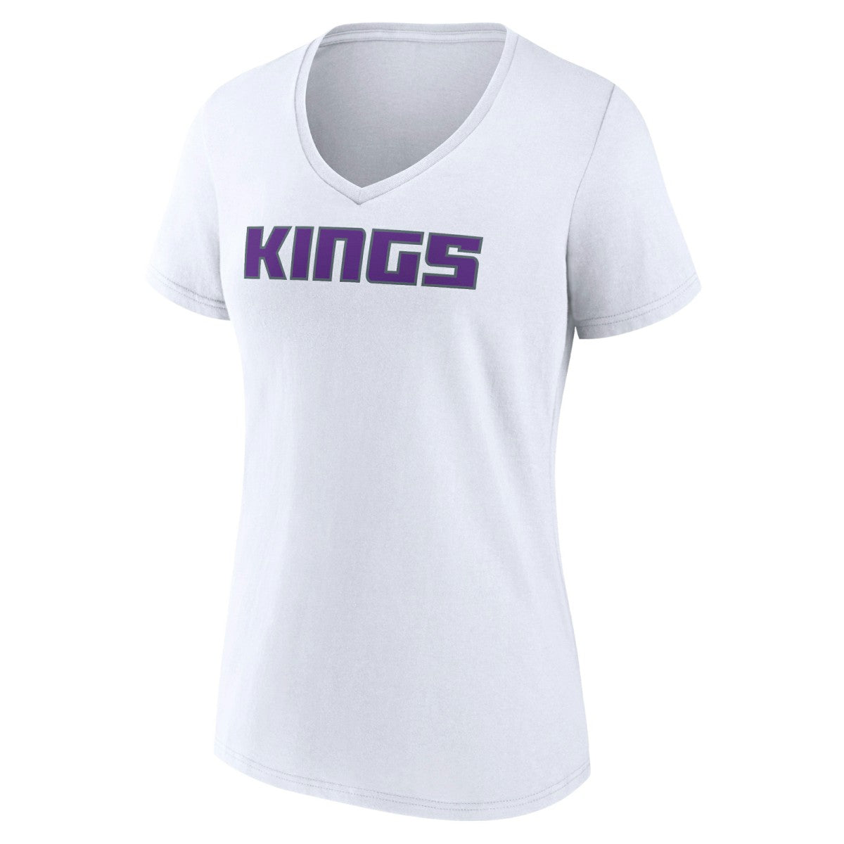 NBA Sacramento Kings Women's Wordmark V-Neck T-Shirt