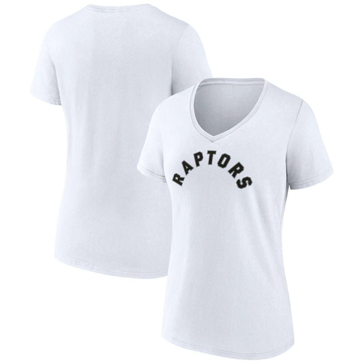 NBA Toronto Raptors Women's Wordmark V-Neck T-Shirt