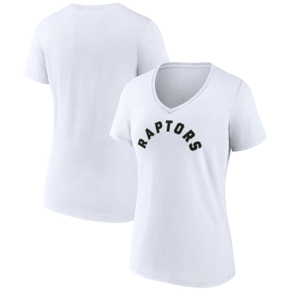 NBA Toronto Raptors Women's Wordmark V-Neck T-Shirt