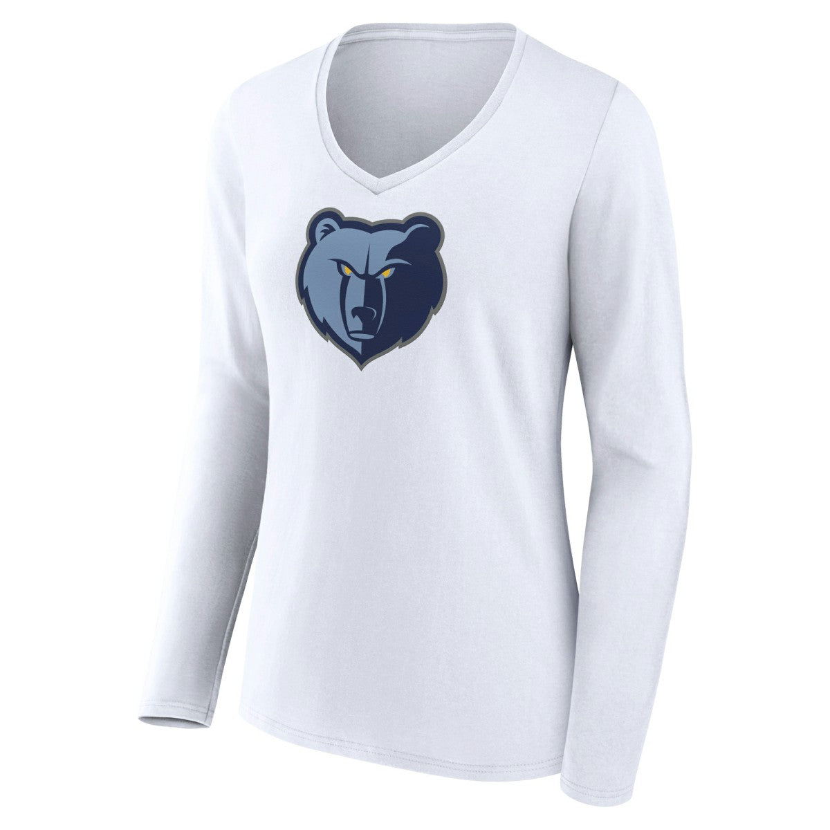 NBA Memphis Grizzlies Women's Logo Long Sleeve V-Neck T-Shirt