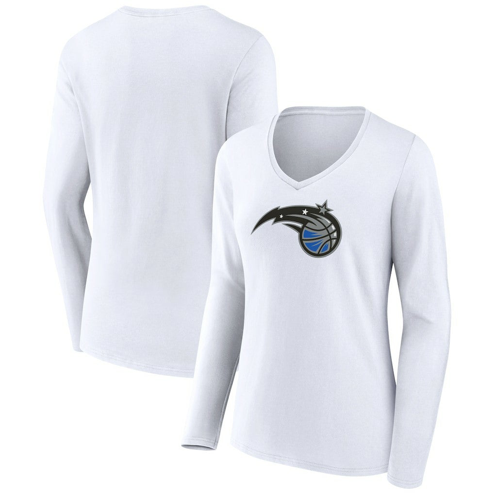 NBA Orlando Magic Women's Logo Long Sleeve V-Neck T-Shirt