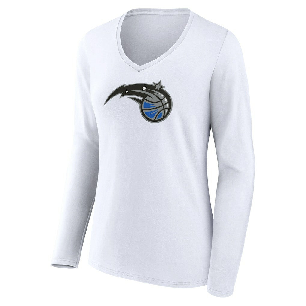 NBA Orlando Magic Women's Logo Long Sleeve V-Neck T-Shirt