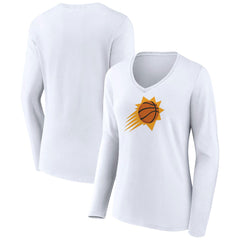 NBA Phoenix Suns Women's Logo Long Sleeve V-Neck T-Shirt