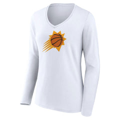 NBA Phoenix Suns Women's Logo Long Sleeve V-Neck T-Shirt
