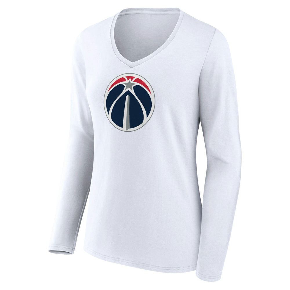NBA Washington Wizards Women's Logo Long Sleeve V-Neck T-Shirt