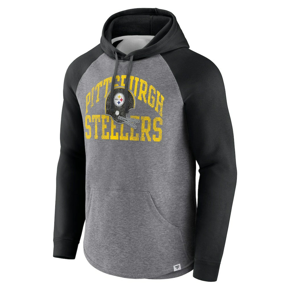 Favorite Arch Raglan Pullover Hoodie - Pittsburgh Steelers