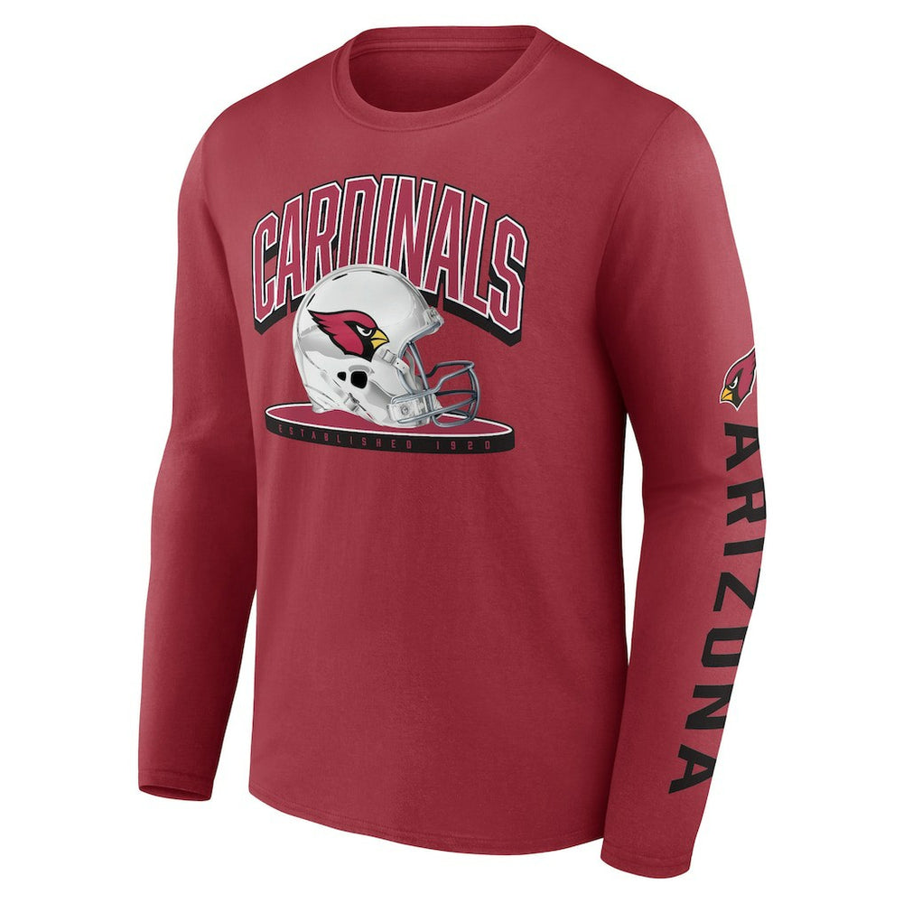 Helmet Platform Long Sleeve T-Shirt - Arizona Cardinals