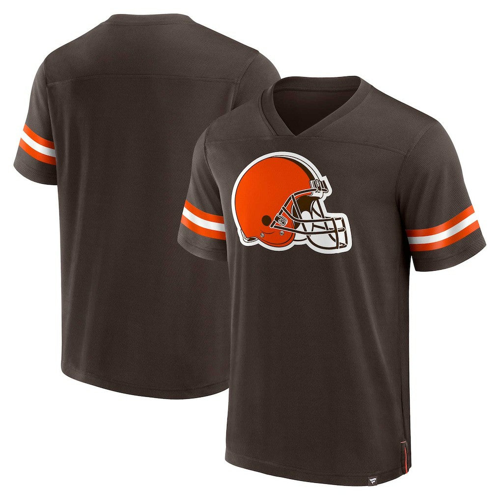 Jersey Tackle V-Neck T-Shirt - Cleveland Browns