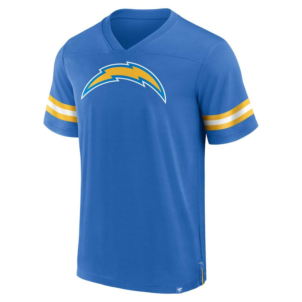 Jersey Tackle V-Neck T-Shirt - Los Angeles Chargers