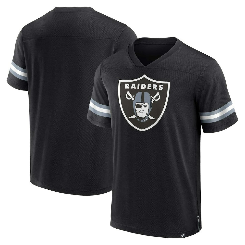 Jersey Tackle V-Neck T-Shirt - Las Vegas Raiders