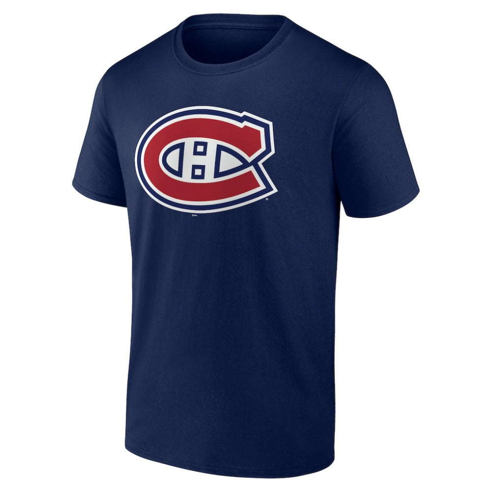 NHL Navy Montreal Canadiens Logo T-Shirt