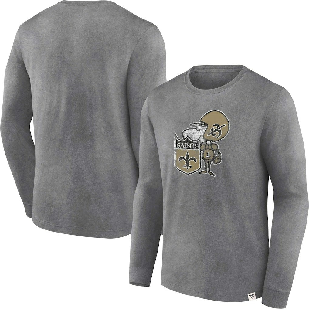 Washed Primary Long Sleeve T-Shirt - New Orleans Saints