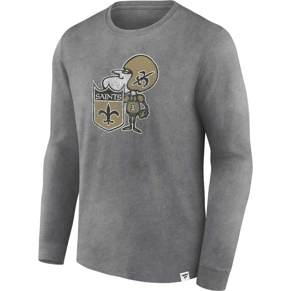 Washed Primary Long Sleeve T-Shirt - New Orleans Saints