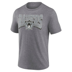 Warped Block Tri-Blend T-Shirt - Las Vegas Raiders