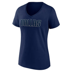 NBA Dallas Mavericks Women's Wordmark V-Neck T-Shirt sale