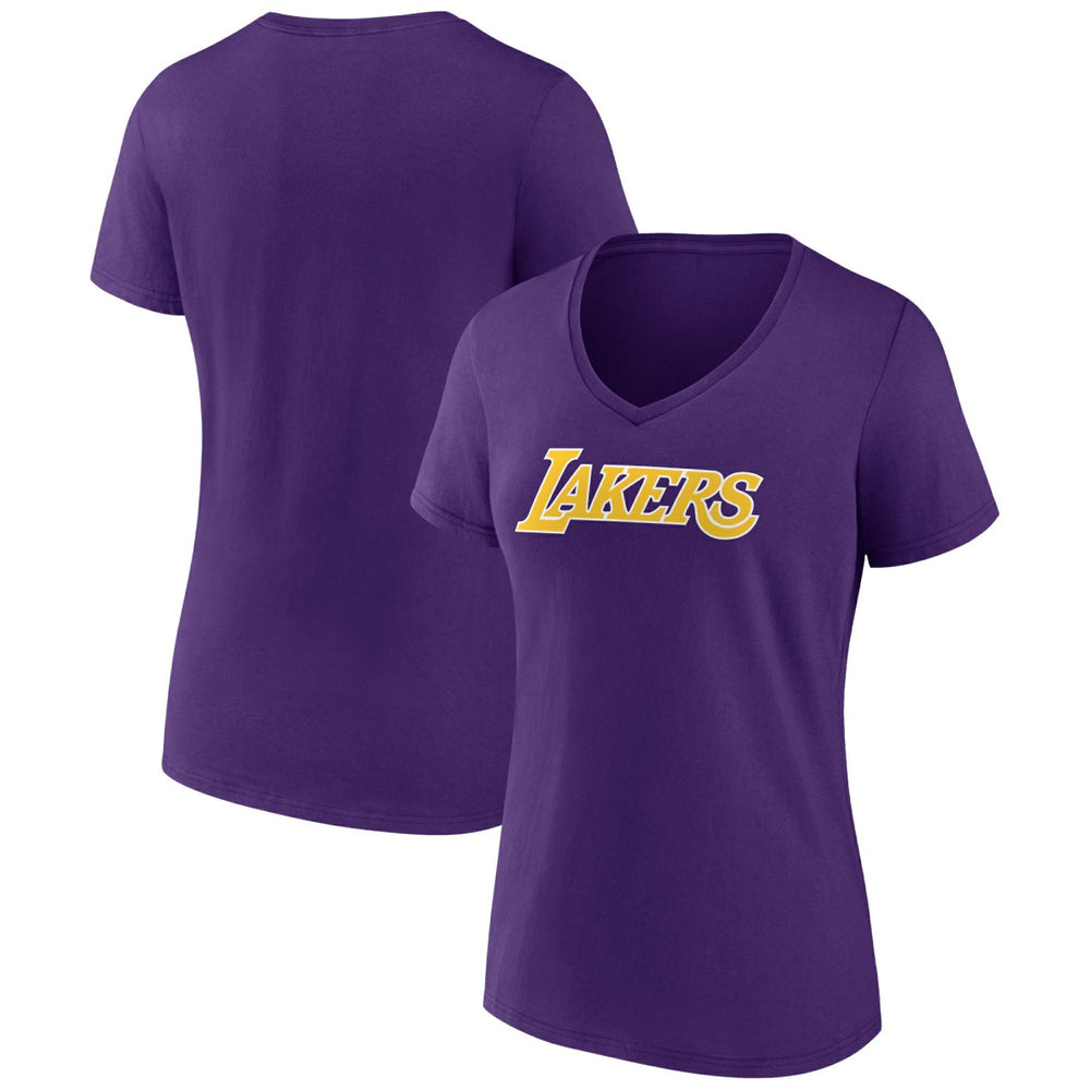 NBA Los Angeles Lakers Women's Wordmark V-Neck T-Shirt
