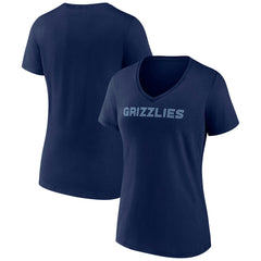 NBA Memphis Grizzlies Women's Wordmark V-Neck T-Shirt