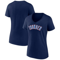 NBA Oklahoma City Thunder Women's Wordmark V-Neck T-Shirt