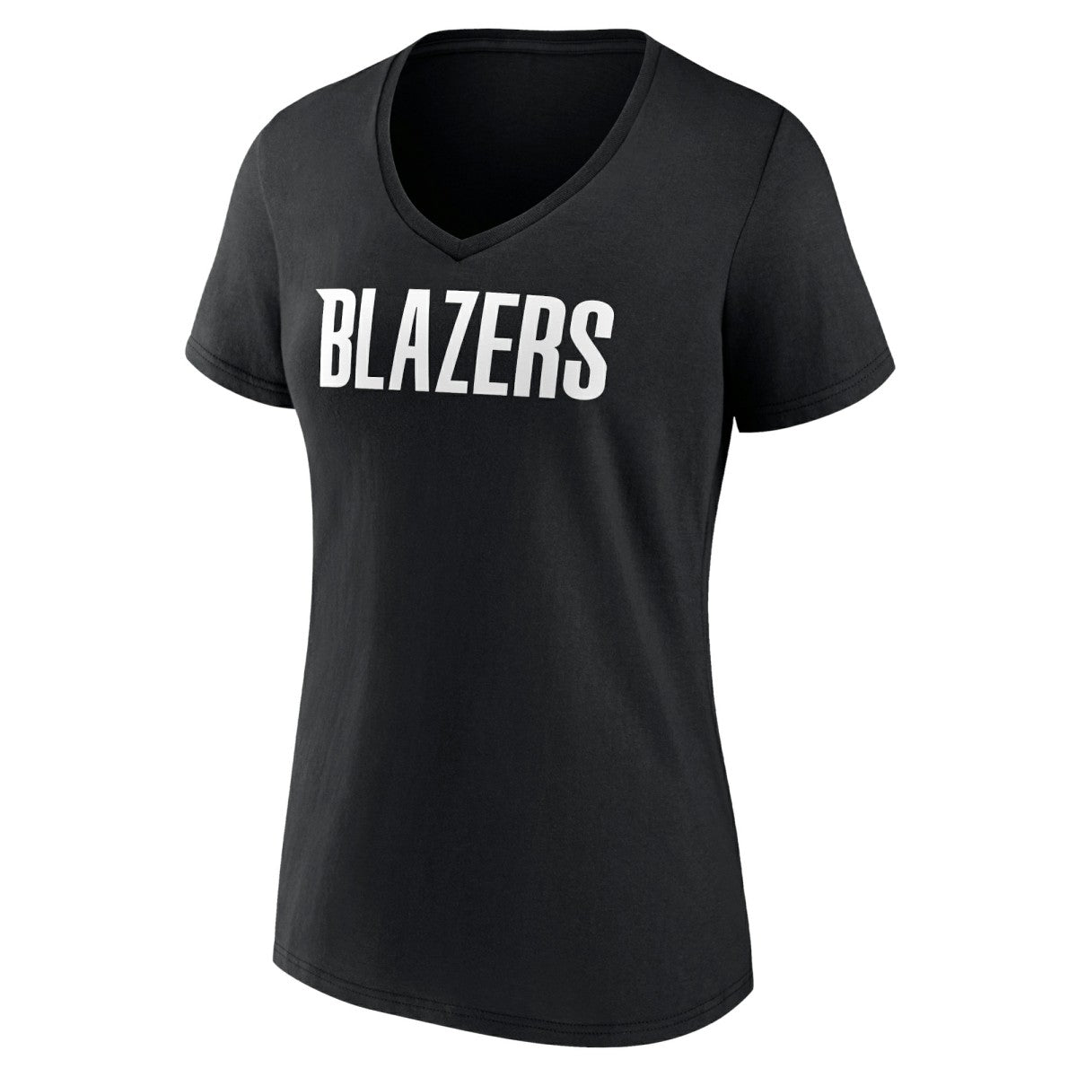 NBA Portland Trail Blazers Women's Wordmark V-Neck T-Shirt
