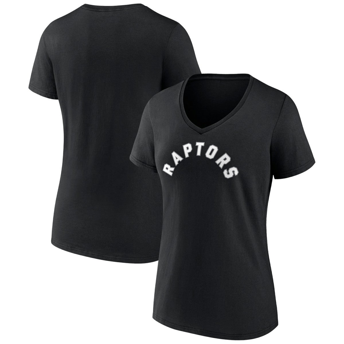 NBA Toronto Raptors Women's Wordmark V-Neck T-Shirt