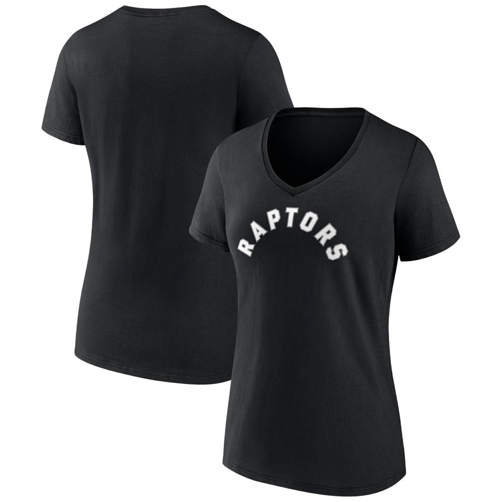 NBA Toronto Raptors Women's Wordmark V-Neck T-Shirt