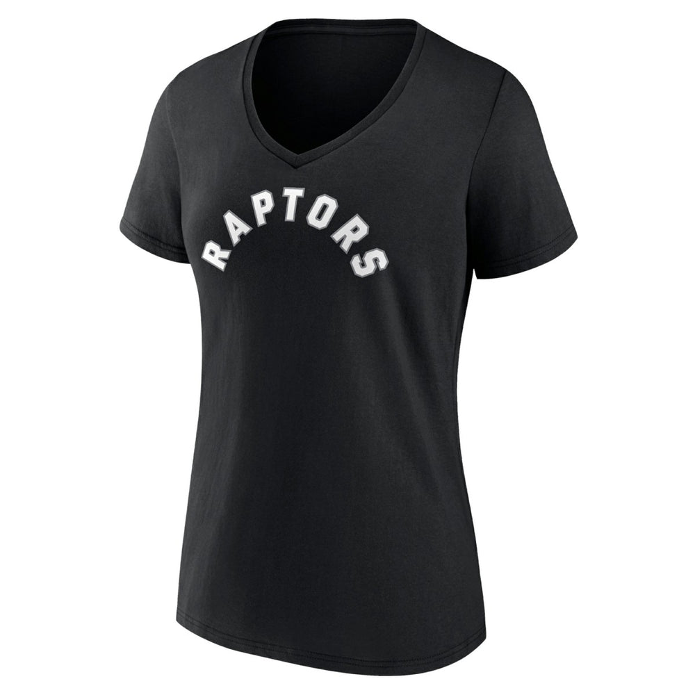 NBA Toronto Raptors Women's Wordmark V-Neck T-Shirt