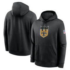 2023 Sideline Club Alternate Tri-Blend Pullover Hoodie - New Orleans Saints
