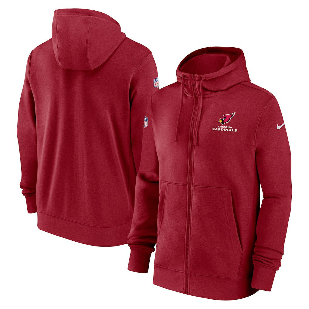 2023/24 Sideline Club Full-Zip Hoodie - Arizona Cardinals