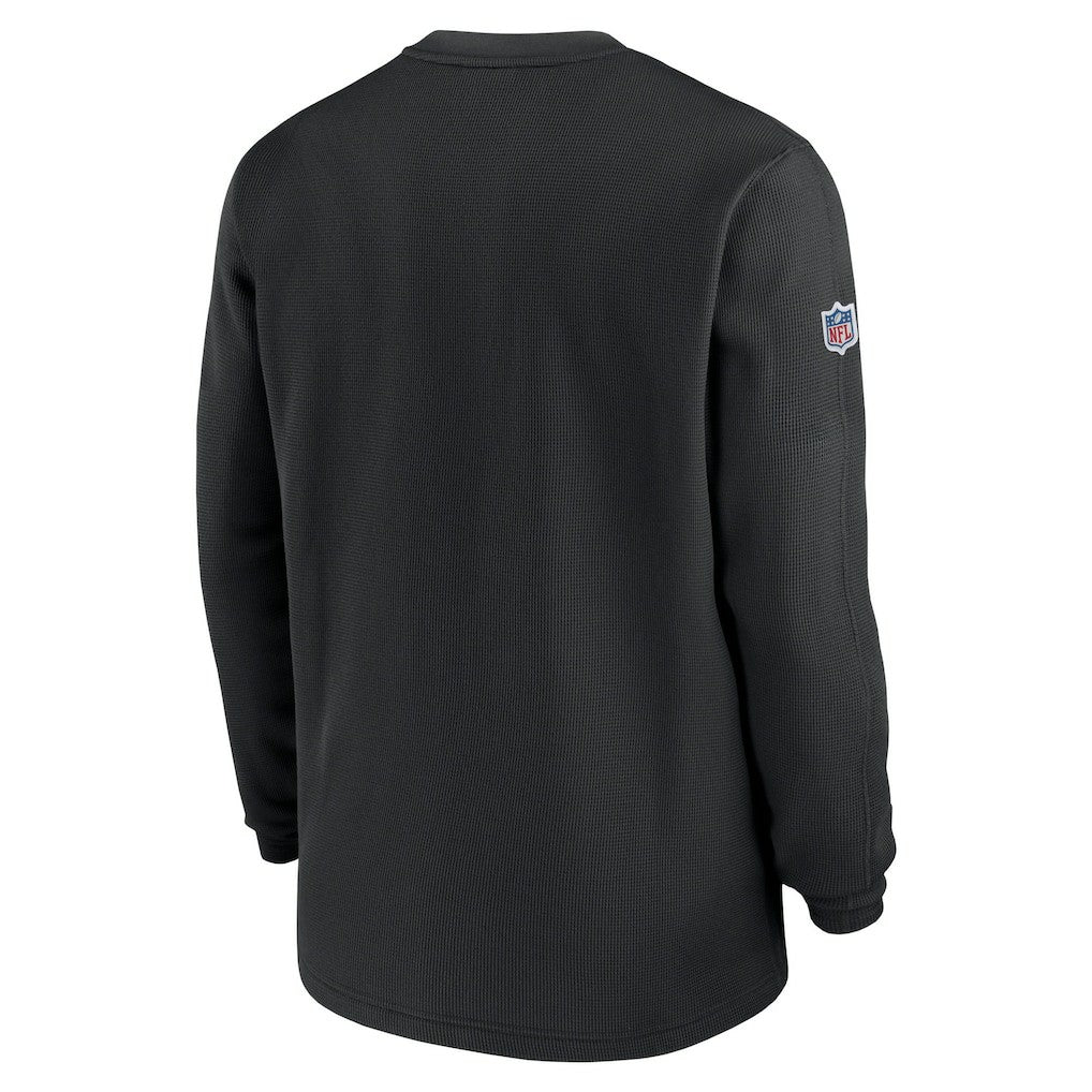 2023 Sideline Throwback Heavy Brushed Waffle Long Sleeve Top - Las Vegas Raiders
