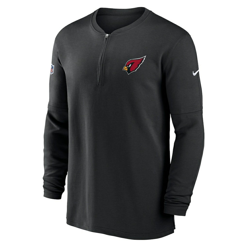 2023 Sideline Performance Long Sleeve Tri-Blend Quarter-Zip Top - Arizona Cardinals
