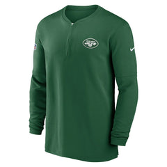 2023 Sideline Performance Long Sleeve Tri-Blend Quarter-Zip Top - New York Jets