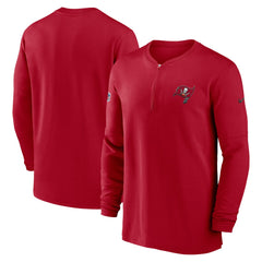 2023 Sideline Performance Long Sleeve Tri-Blend Quarter-Zip Top - Tampa Bay Buccaneers
