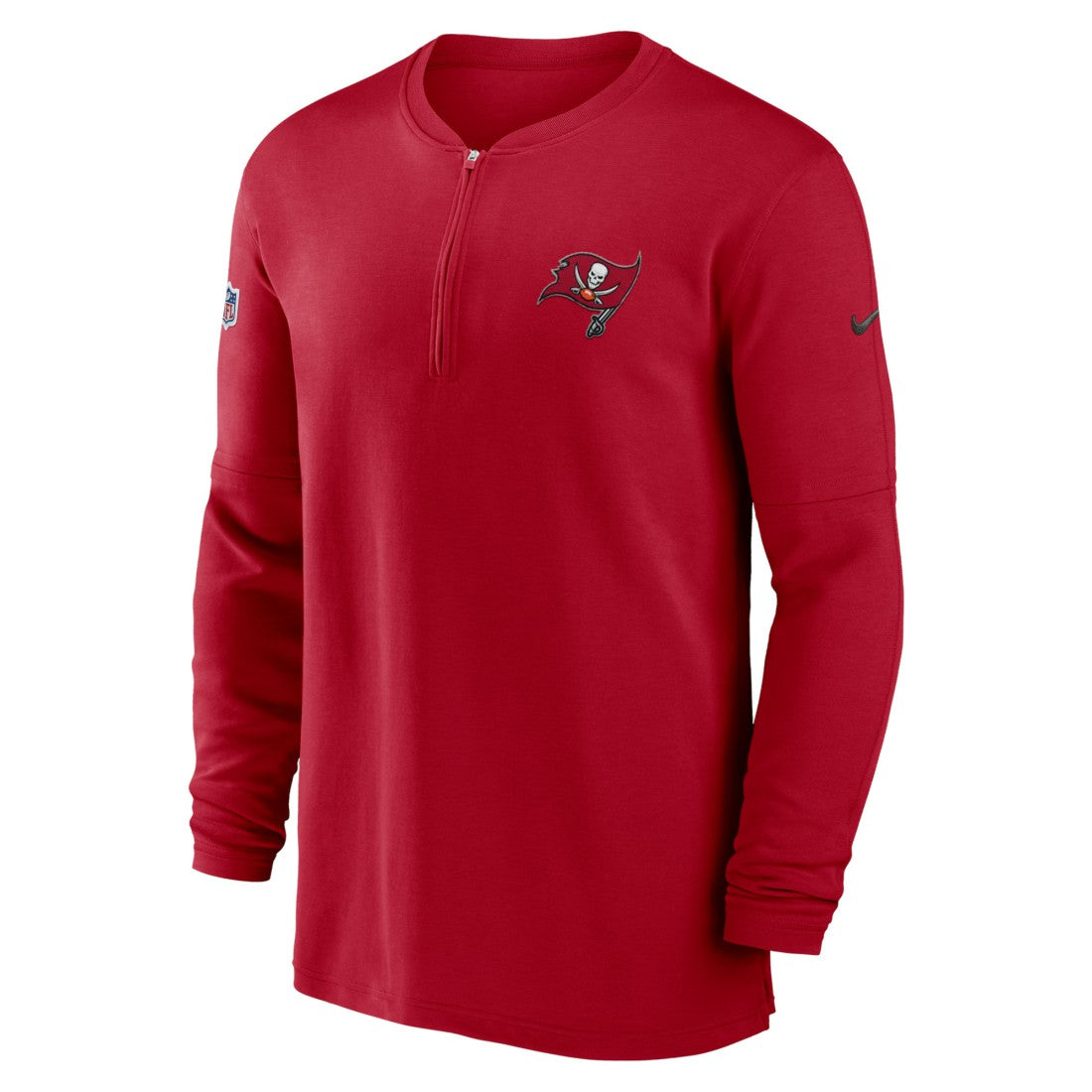 2023 Sideline Performance Long Sleeve Tri-Blend Quarter-Zip Top - Tampa Bay Buccaneers