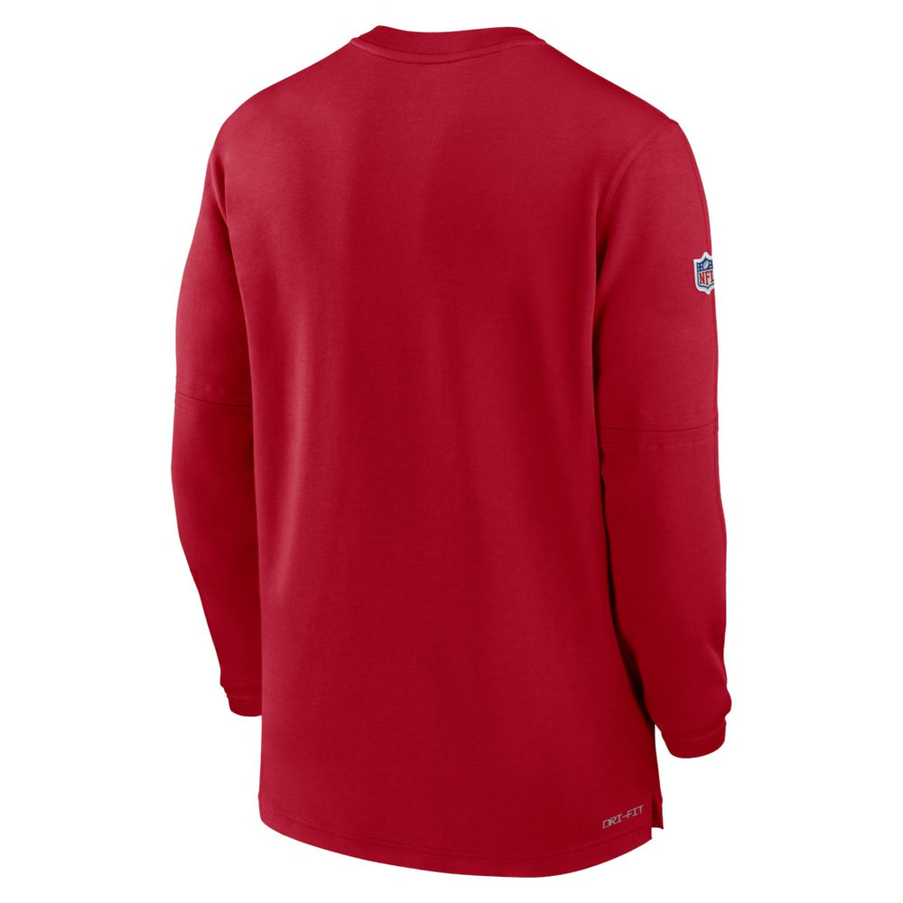 2023 Sideline Performance Long Sleeve Tri-Blend Quarter-Zip Top - Tampa Bay Buccaneers