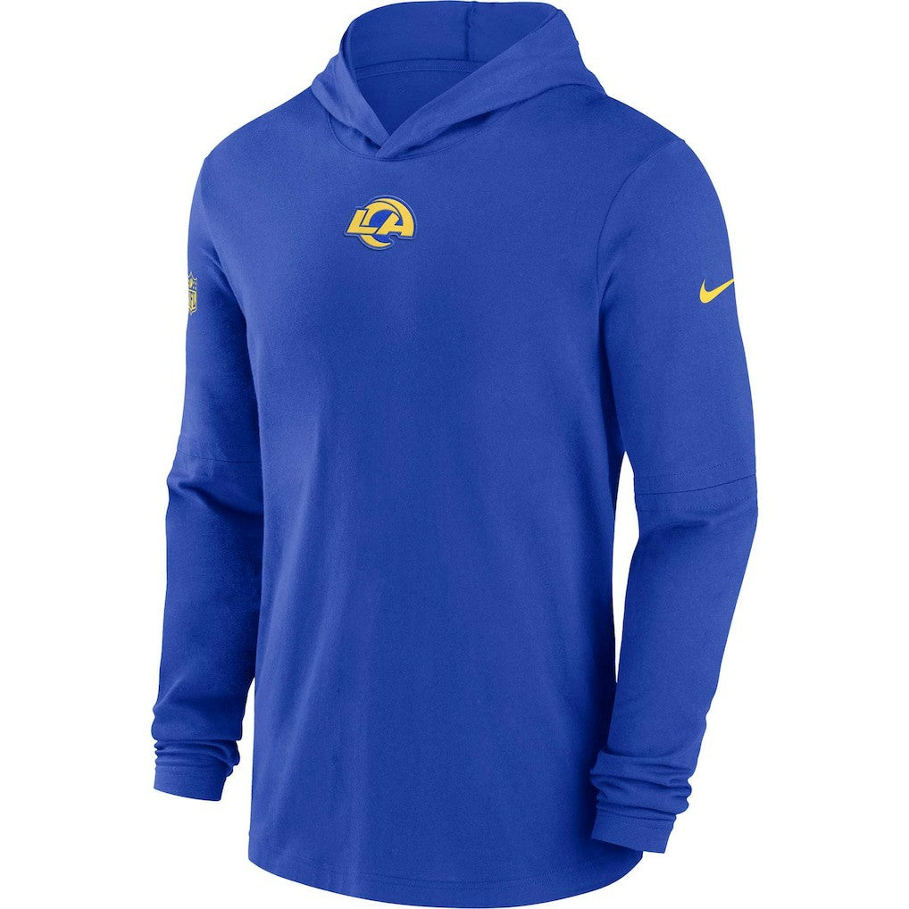 Sideline Performance Long Sleeve Hoodie T-Shirt - Los Angeles Rams
