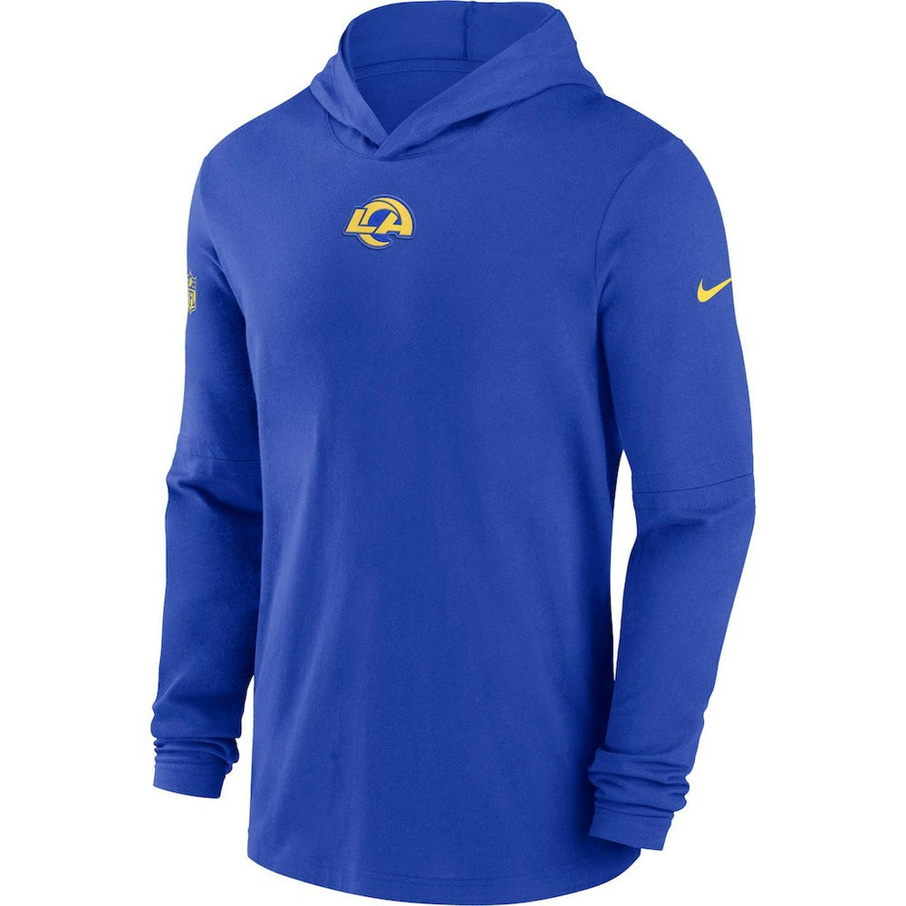 Sideline Performance Long Sleeve Hoodie T-Shirt - Los Angeles Rams