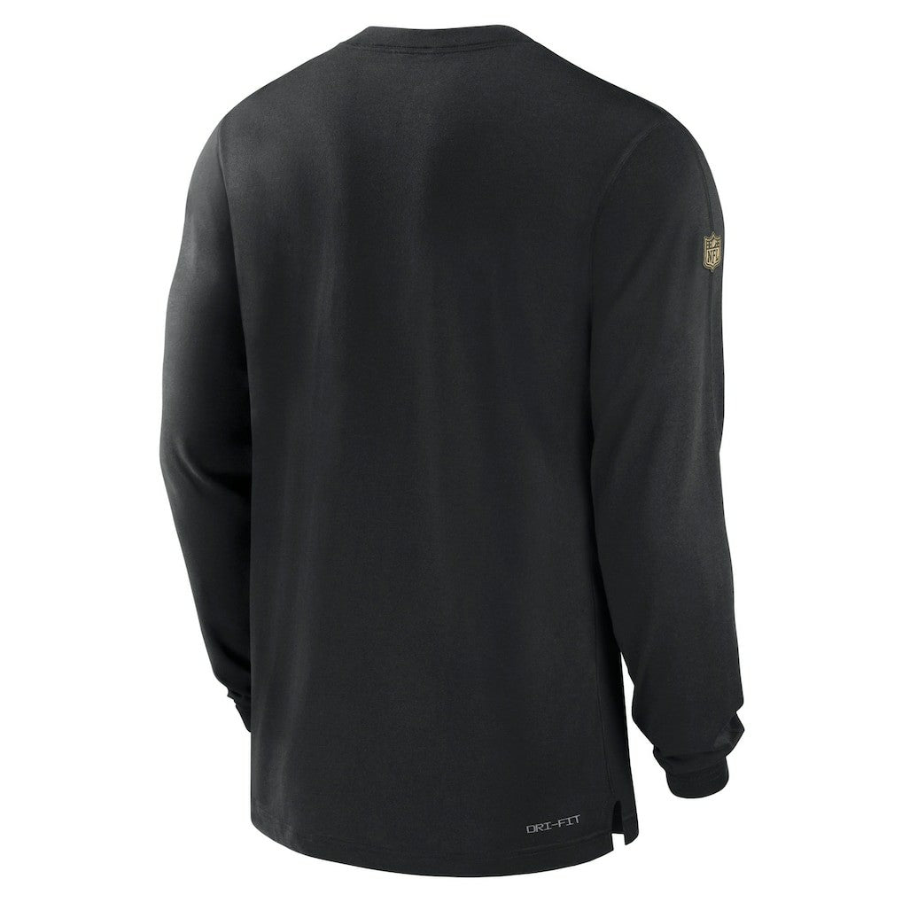 2023 Sideline Performance Long Sleeve T-Shirt - New Orleans Saints
