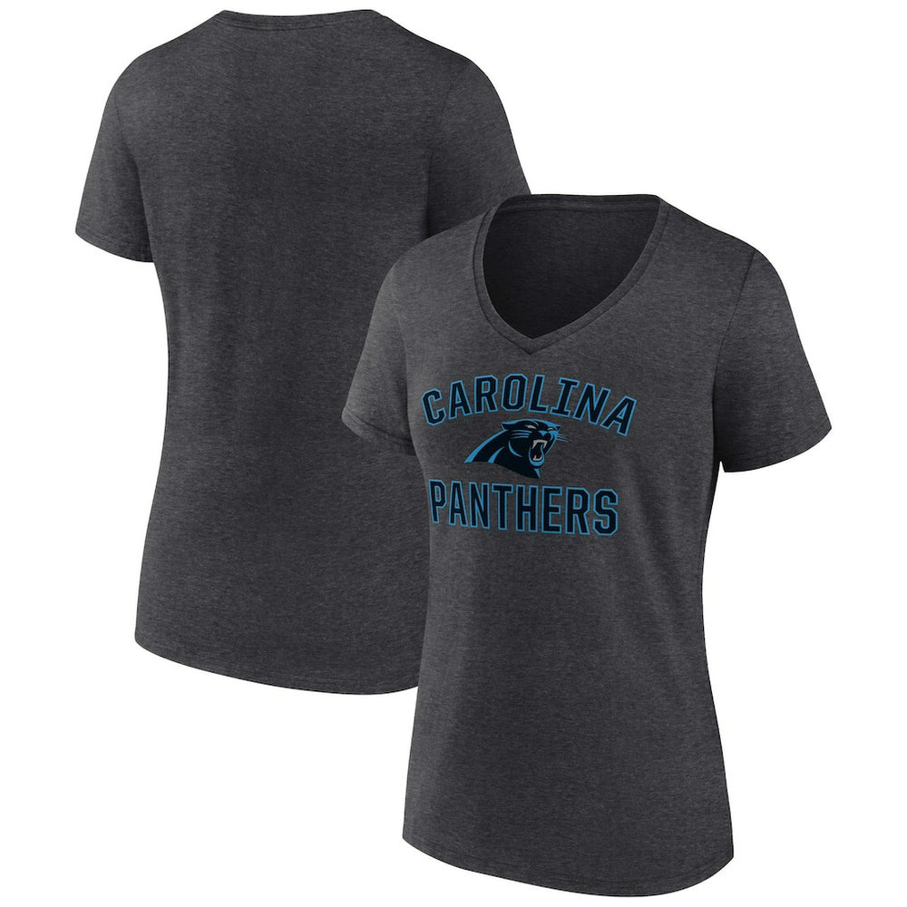 Women's Victory Arch Team V-Neck T-Shirt - Carolina Panthers