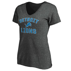 Women's Victory Arch Team V-Neck T-Shirt - Detroit Lions