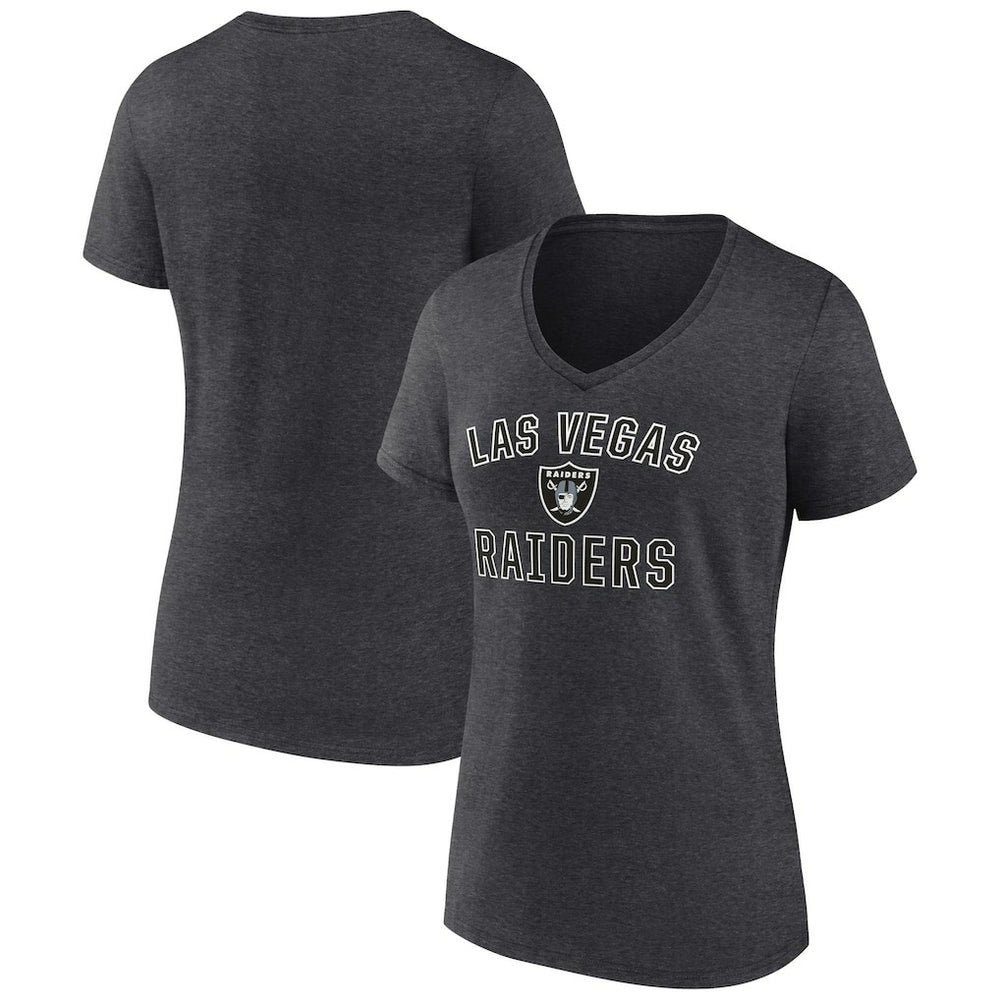 Women's Victory Arch Team V-Neck T-Shirt - Las Vegas Raiders