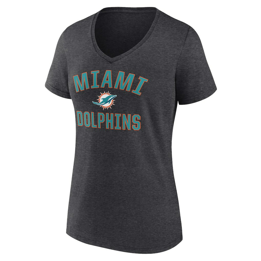 Women's Victory Arch Team V-Neck T-Shirt - Miami Dolphins