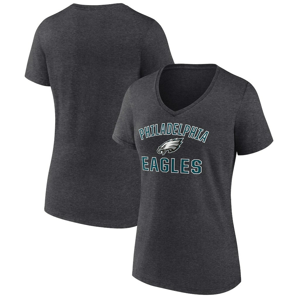 Women's Victory Arch Team V-Neck T-Shirt - Philadelphia Eagles