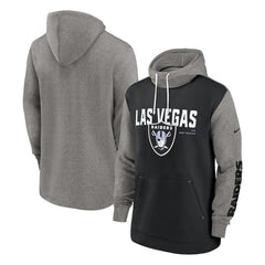 Fashion Color Block Pullover Hoodie - Las Vegas Raiders