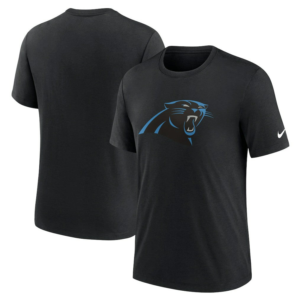 Rewind Logo Tri-Blend T-Shirt - Carolina Panthers